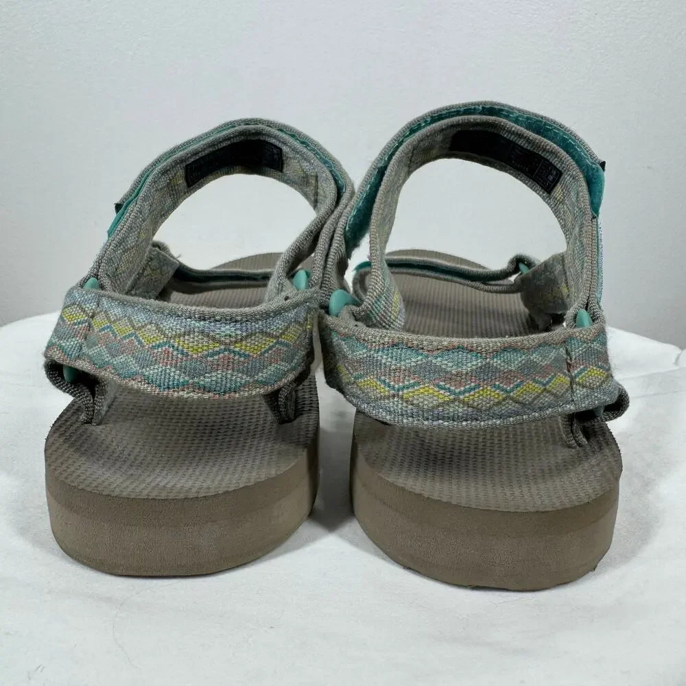 Teva Sandals Original Universal Sandal Women 11 Blue Gray Sanborn Casual Beach